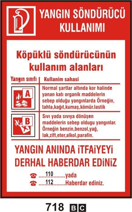 Yangın Söndürücü Kullanımı-Köpüklü