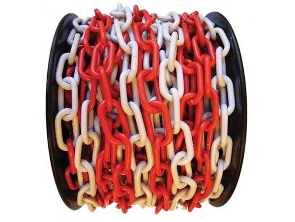 Zincir 6mm Kırmızı Beyaz