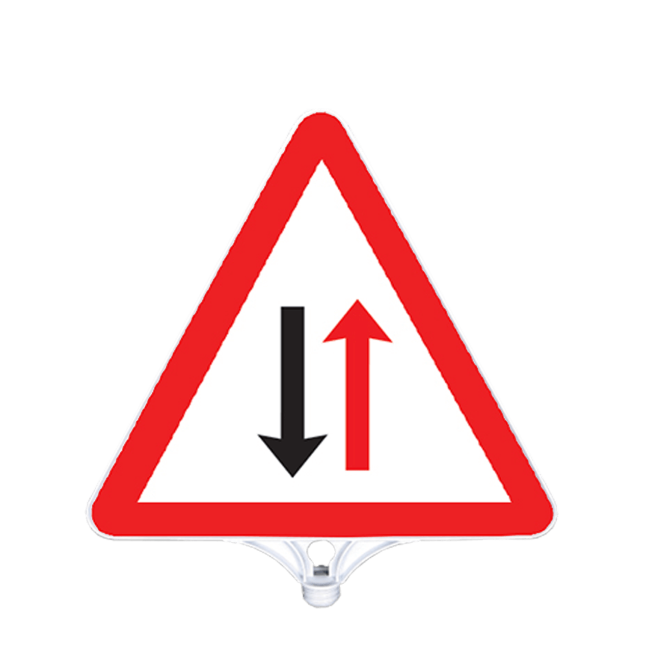 Dikkat İki Yönlü Trafik Levhası