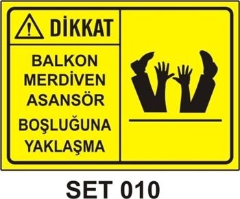 Balkon Merdiven Asansör Boşluğuna Yaklaşma 25x35 cm Dekota (Forex) 3mm