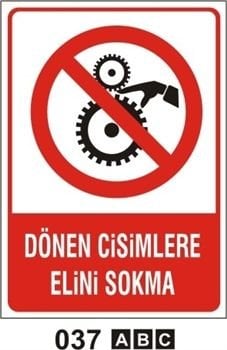 Dönen Cisimlere Elini Sokma 50x70 cm Dekota (Forex) 3mm