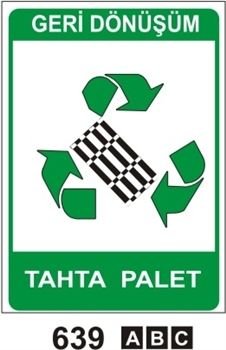 Tahta Palet 35x50 cm PVC(Plastik) 0,50mm