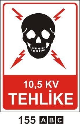 10.5 Kv Tehlike Uyarı Levhası