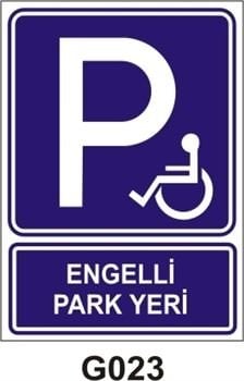 Engelli Park Yeri 25x35 cm Saç (Galvaniz) 0,50mm