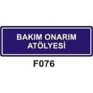 Bakım Onarım Atölyesi 10x15 cm Sticker (Yapışkanlı) Etiket