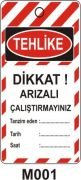 Dikkat Arızalı Çalıştırmayınız (Mıknatıslı) 7.5x15 cm Mıknatızlı Levha