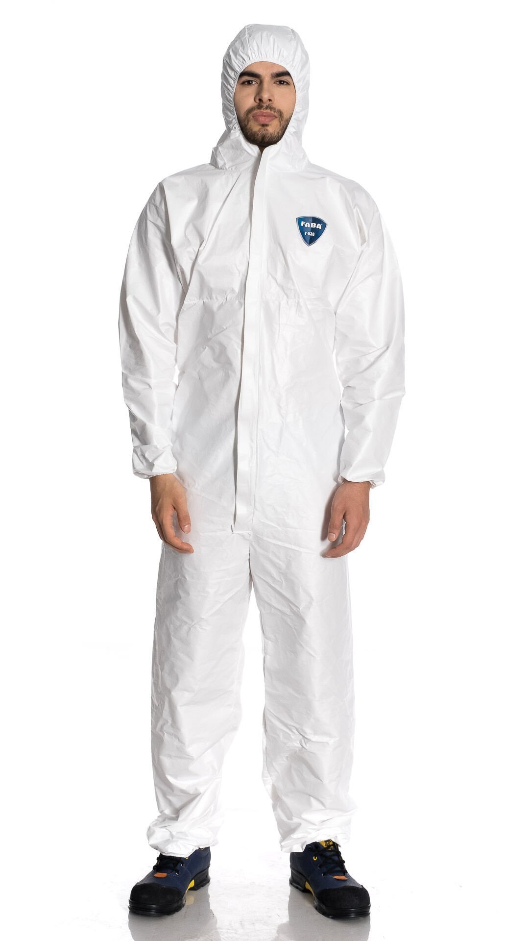 FABA T-530 Kimyasallara Karşı Üst Düzey Korumalı Tek Kullanımlık Tulum