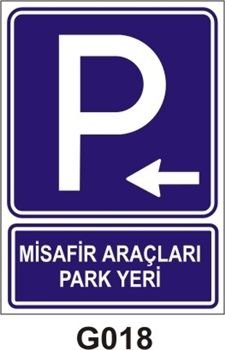 Misafir Araçları Park Yeri 25x35 cm Saç (Galvaniz) 0,50mm