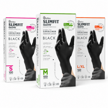 Reflex Slimfit Copolymer Siyah Eldiven