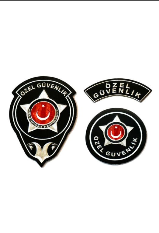 Yeni Model Özel Güvenlik Göğüs Arması-Kol Arması- Özel Güvenlik Yazısı Çırtlı