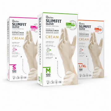 Reflex Slimfit Copolymer Beyaz Eldiven