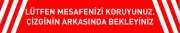 Sosyal Mesafe Etiketi Laminasyonlu