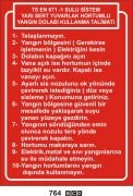 Sulu Sistem Yangın dolabı Kullanma Talimatı
