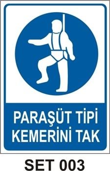 Paraşüt Tipi Kemerini Tak 50x70 cm Saç (Galvaniz) 0,50mm