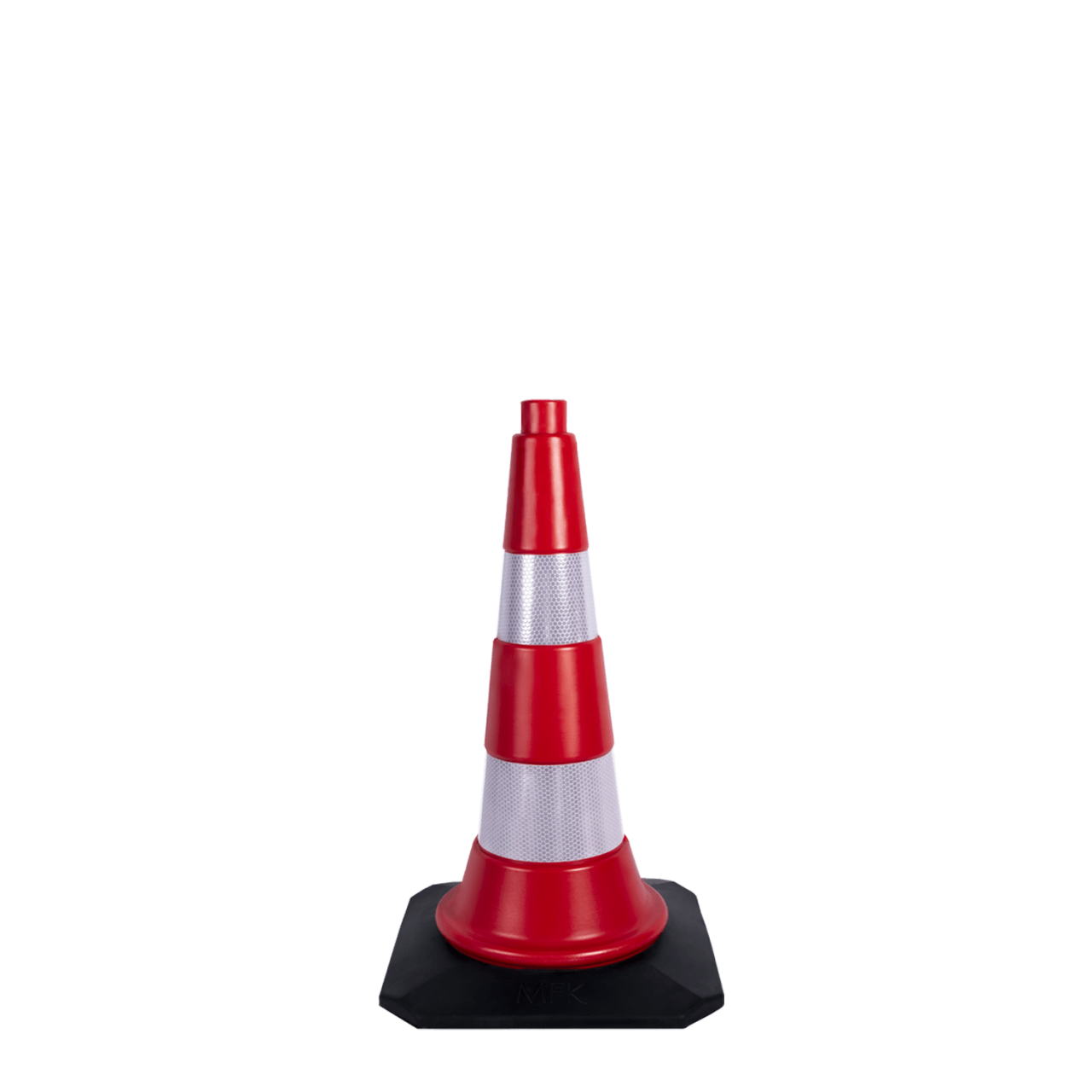 Trafik ve Reklam Konisi 50 cm (KauçukTabanlı)