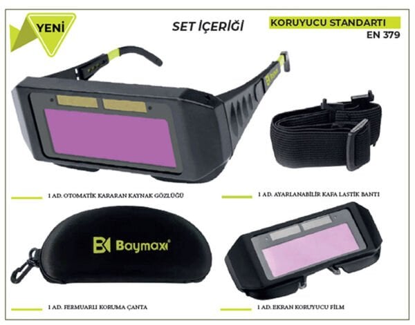 Baymax Max Weld 3200 Colormatik Kaynakçı Gözlüğü