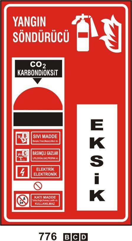 Yangın Söndürücü Co2 karbondioksit