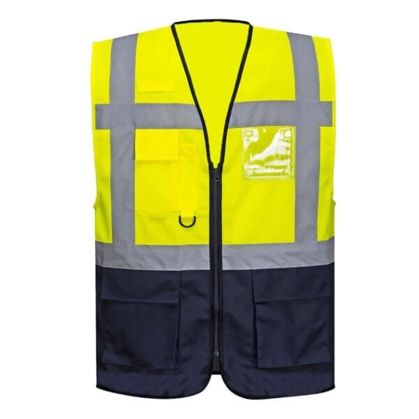 Uniwest Sarı Lacivert Mühendis Yeleği 1.Kalite