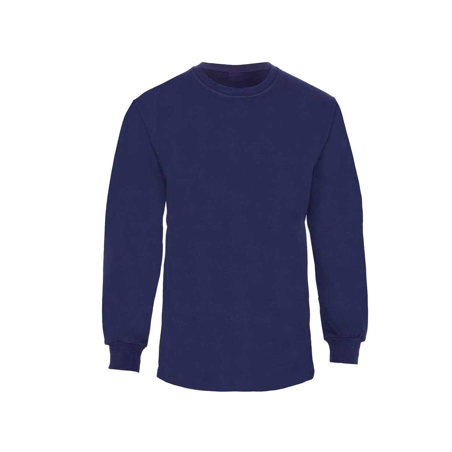 0 Yaka Yazlık Uzun Kollu Lacivert Tişört