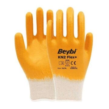 Beybi KN2 Flex Nitril Sarı İş Eldiveni