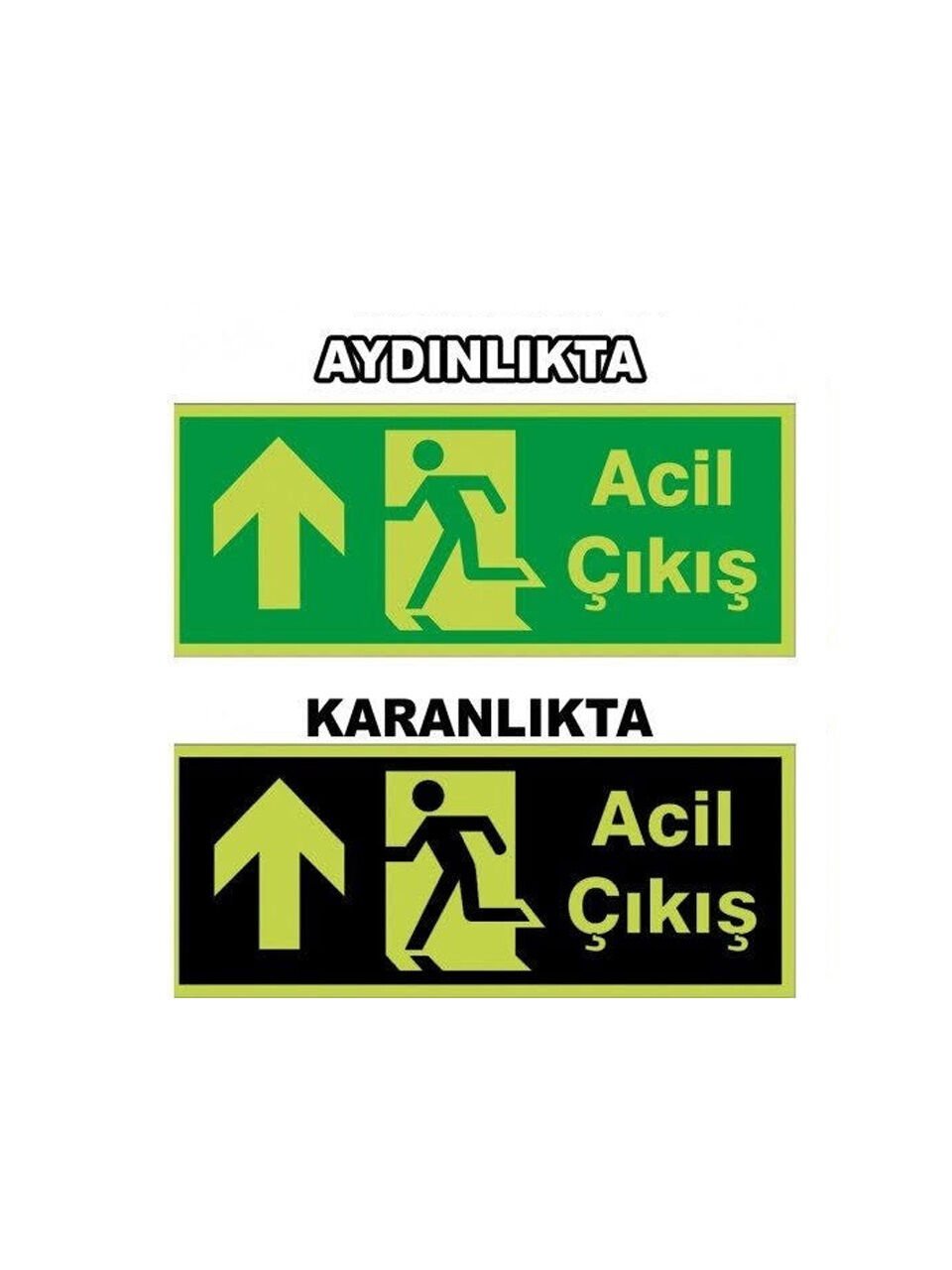 Acil Çıkış Fotolümen Yukarı Ok