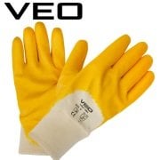 Veo 1002 Nitril Kaplamalı Sarı Koruyucu İş Eldiveni