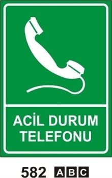 Acil Durum Telefonu 25x35 cm Saç (Galvaniz) 0,50mm