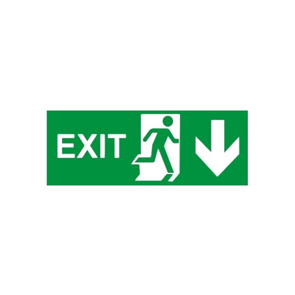 Exit Fotolümenli Aşağı Ok