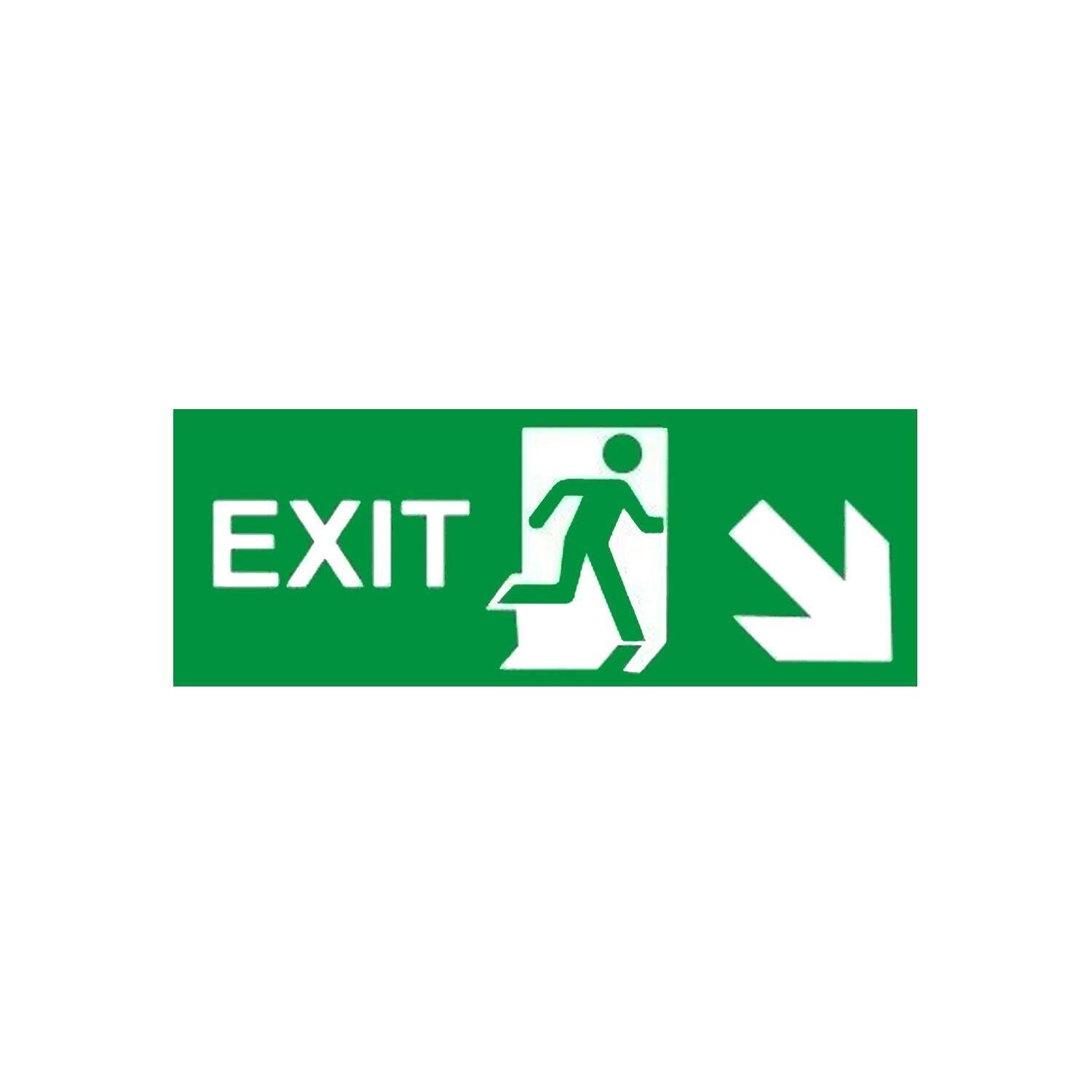Exit Fotolümenli Sağ Aşağı Çapraz