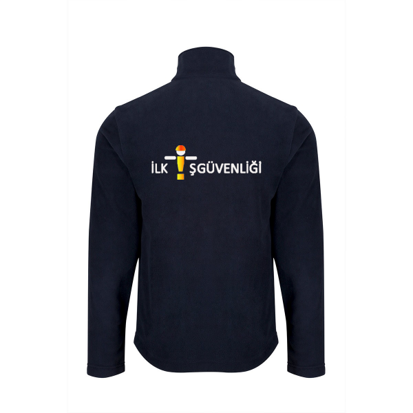 Logo Baskılı Lacivert Polar Mont 330 Gram L