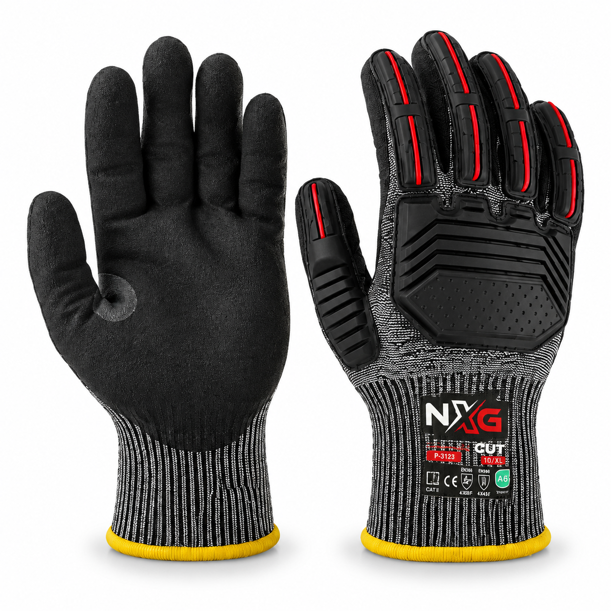 NXG P-3123 Kesilmeye Dayanıklı Nitril Darbe Korumalı İş Eldiveni