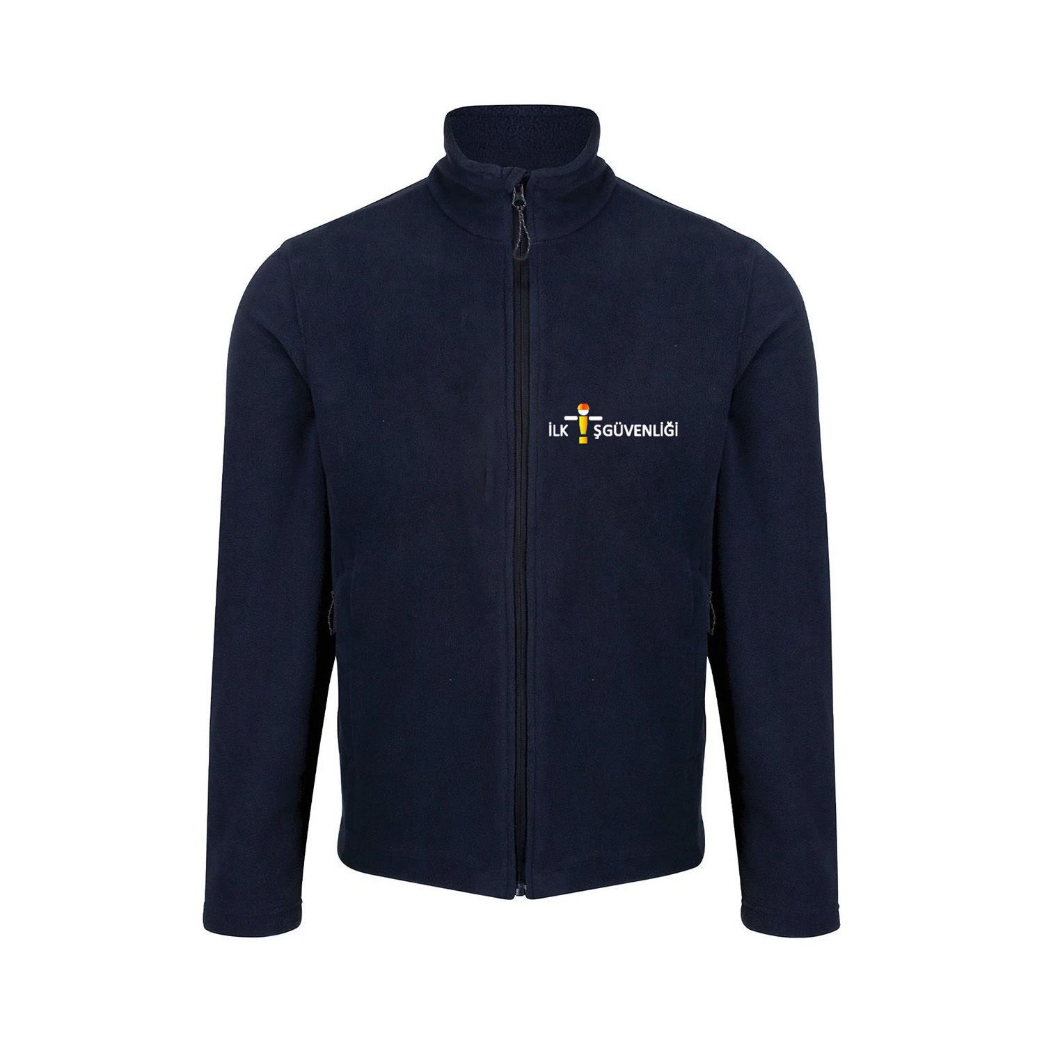 Logo Baskılı Lacivert Polar Mont 330 Gram XL