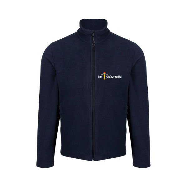 Logo Baskılı Lacivert Polar Mont 330 Gram XL