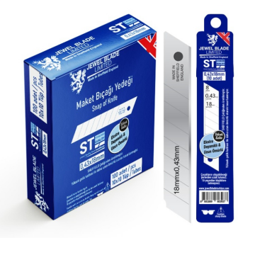 Jewel Blade Maket Bıçağı Geniş Yedek 0,43x18 mm 100 Adet