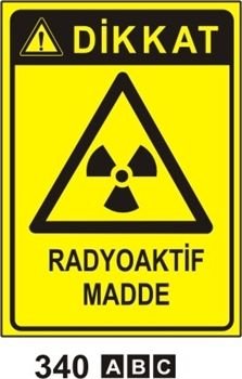 Biyolojik Risk 50x70 cm Saç (Galvaniz) 0,50mm