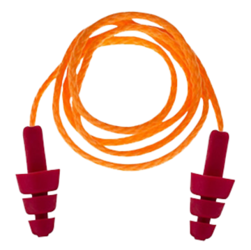 Baymax SL 2411-T Tekstil İpli Kulak Tıkacı / Kırmızı