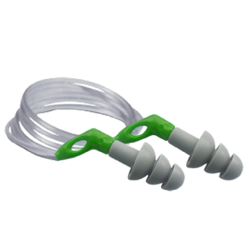 Baymax SL 1409-C Plastik İpli Kulak Tıkacı / Gri-Yeşil