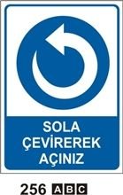 Sola Çevirerek Açınız 25x35 cm Dekota (Forex) 3mm