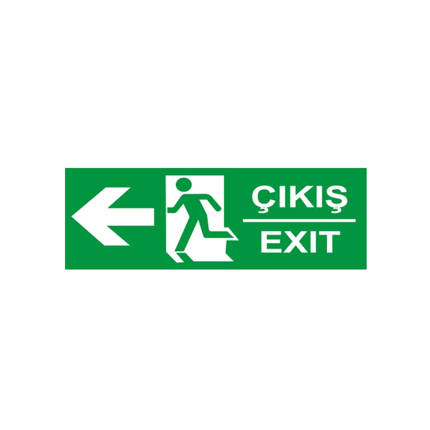 Çıkış Fotolümenli Sol Ok