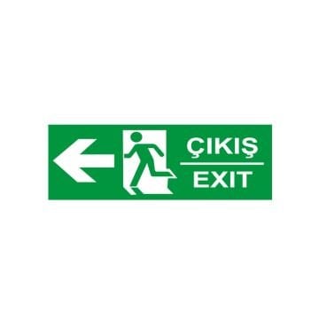 Çıkış Fotolümenli Sol Ok