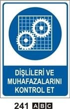 Dişlilerin Muhafazalarını Kontrol Et 25x35 cm Saç (Galvaniz) 0,50mm