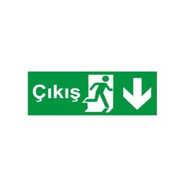 Çıkış Fotolümenli Aşağı Ok