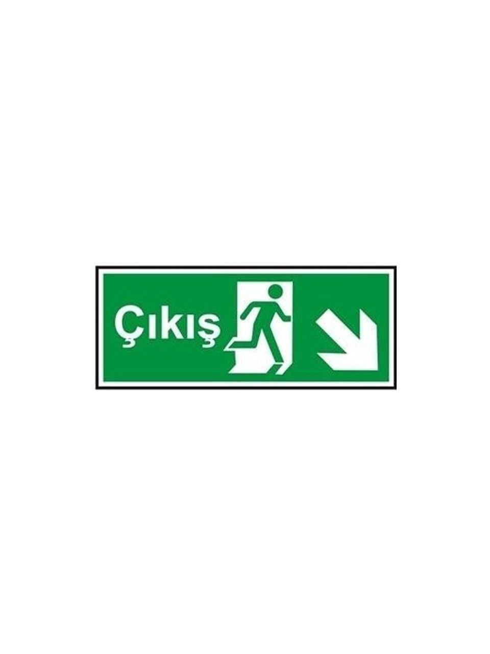 Çıkış Fotolümenli Sağ Aşağı Çapraz