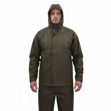 Balıkçı Fermuarlı Takım Yağmurluk Haki