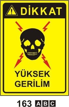 Dikkat yüksek gerilim