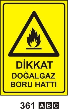 Dikkat Doğalgaz Boru Hattı
