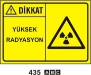 Dikkat Yüksek Radyasyon