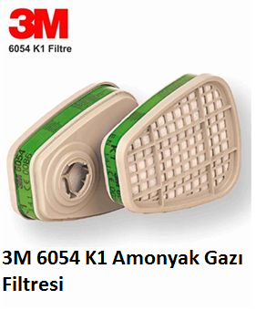3M 6054 K1 Filtre Amonyak Gazı Koruma (1 Çift)