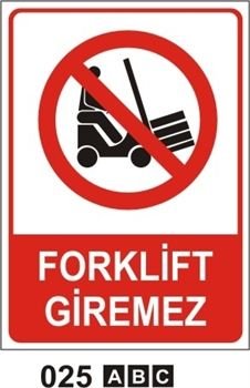 Forklift Giremez 25x35 cm PVC (Plastik) 0,50mm