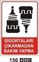 Sigortaları Çıkartmadan Bakım Yapma 50x70 cm Dekota (Forex) 3mm
